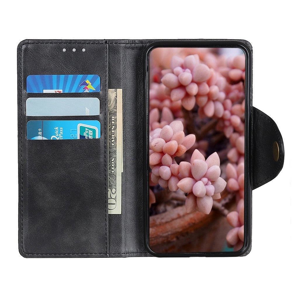 iPhone 14 Pro Leather Flip Case with Wallet - Black