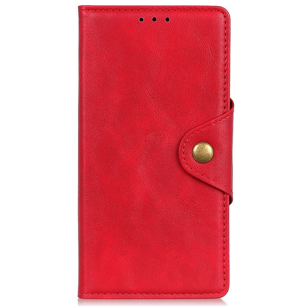 iPhone 14 Leather Flip Case with Wallet - Red