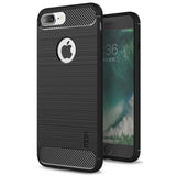 iPhone 7 Plus / 8 Plus Mofi Brewed Carbon Fiber Flexible Plastic Case - Black