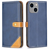 iPhone 14 Plus Soft Leather Wallet Case - Blue