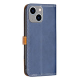 iPhone 14 Plus Soft Leather Wallet Case - Blue