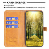 iPhone 14 Plus Soft Leather Wallet Case - Brown