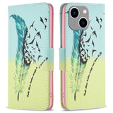 iPhone 14 Plus Leather Wallet Case & Print - Feather