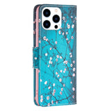 iPhone 14 Pro Leather Wallet Case & Print - Tree with Flowers