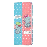 iPhone 14 Pro Leather Wallet Case & Stand Mode - Elephants