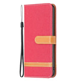 iPhone 14 Pro Max Leather Flip Case - Red