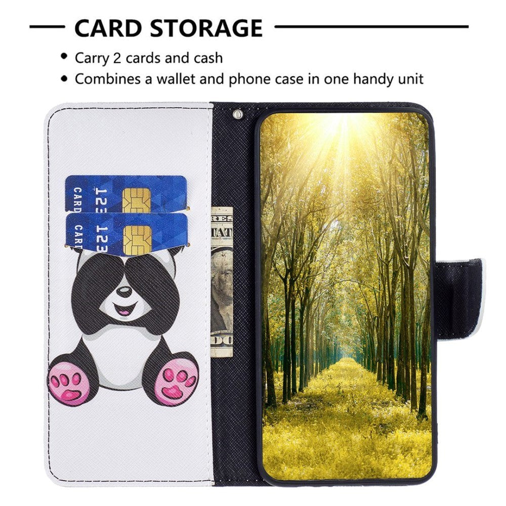 iPhone 14 Pro Max Leather Wallet Case - Panda