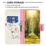 iPhone 14 Pro Max Leather Wallet Case - Cute Elephant