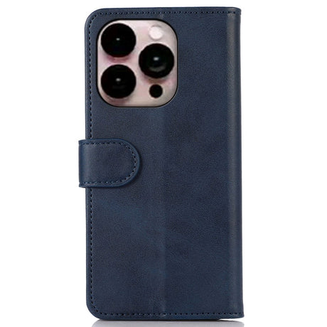 iPhone 14 Pro Max Leather Wallet Case - Blue