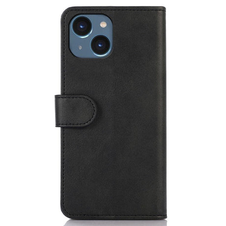 iPhone 14 Leather Wallet Case - Black