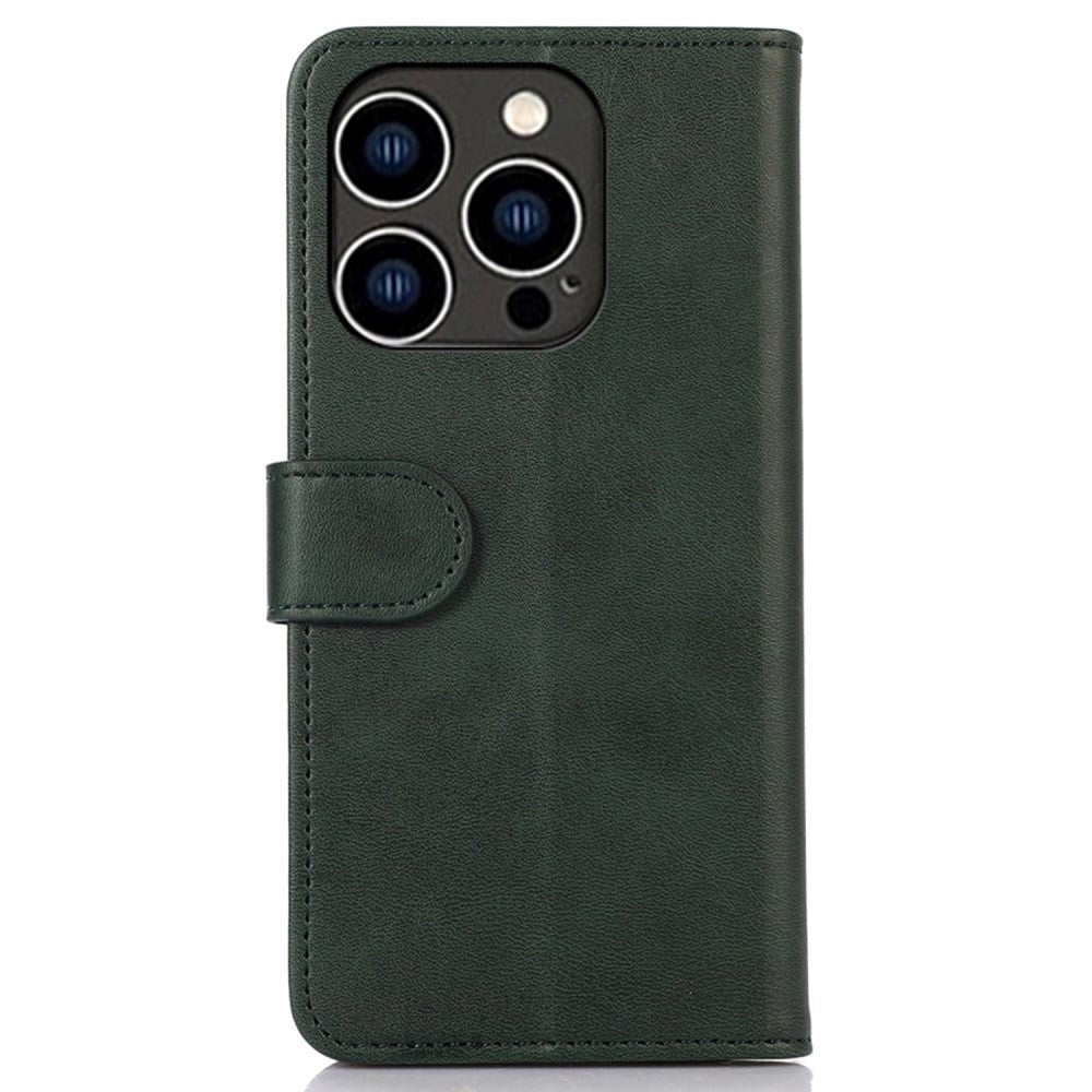 iPhone 14 Pro Leather Wallet Case - Green