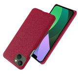 iPhone 14 Fabric Plastic Back Case - Red