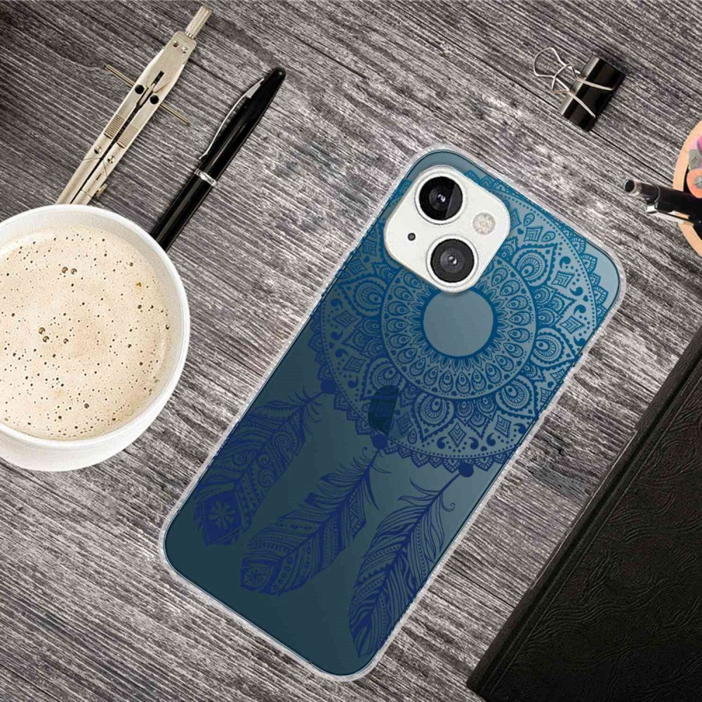 iPhone 14 Plus Flexible Plastic Back Case w. Print - Dream Catcher