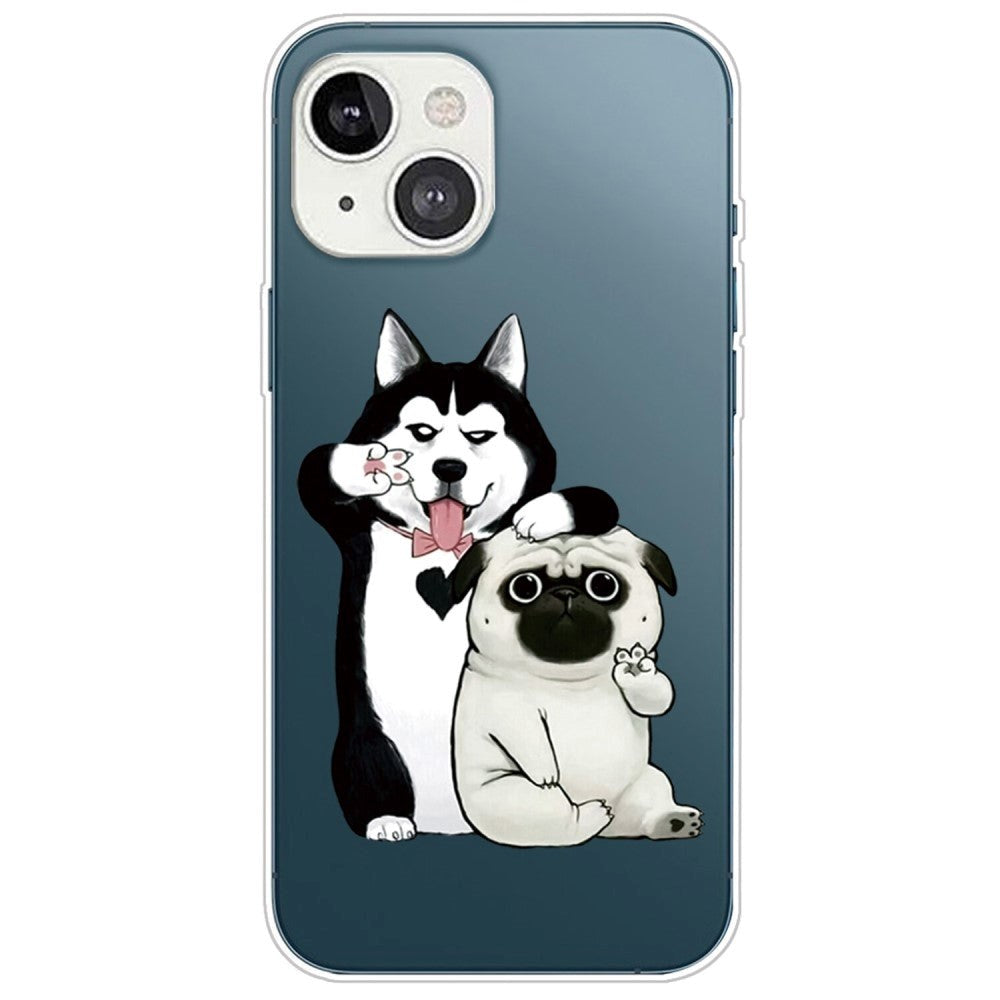 iPhone 14 Flexible Plastic Case - Two Dogs