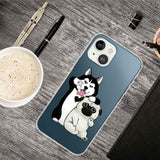 iPhone 14 Flexible Plastic Case - Two Dogs