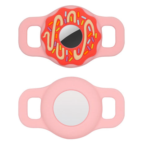 AirTag Silicone Case for Animal Collars - Size S - Pink Donut