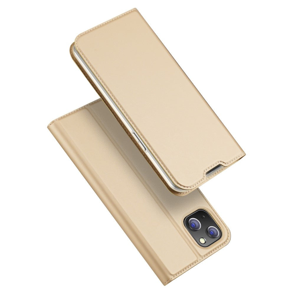 iPhone 14 Plus Dux Ducis Skin Pro Series Thin Wallet Case - Gold