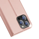 iPhone 14 Pro Dux Ducis Skin Pro Series Thin Wallet Case - Rose Gold