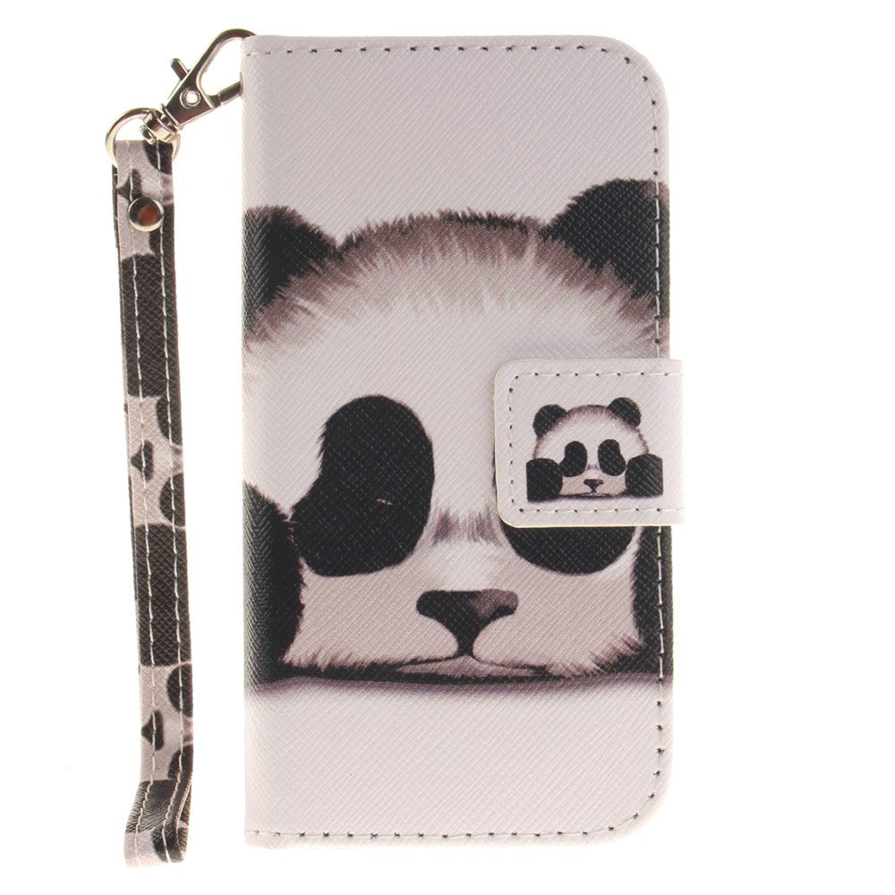 iPhone SE / 5 / 5s Leather Wallet Case - Panda