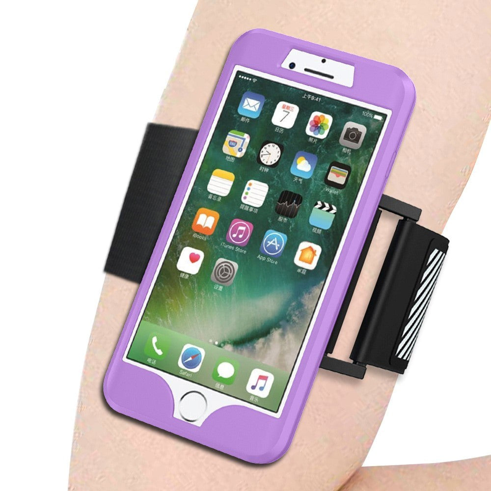 iPhone 8 Plus / 7 Plus Silicone Case / Sports Armband Purple