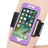 iPhone 8 Plus / 7 Plus Silicone Case / Sports Armband Purple