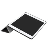 iPad (2018) / iPad (2017) Tri-Fold Leather Case "Don´t Touch My Pad" White / Black