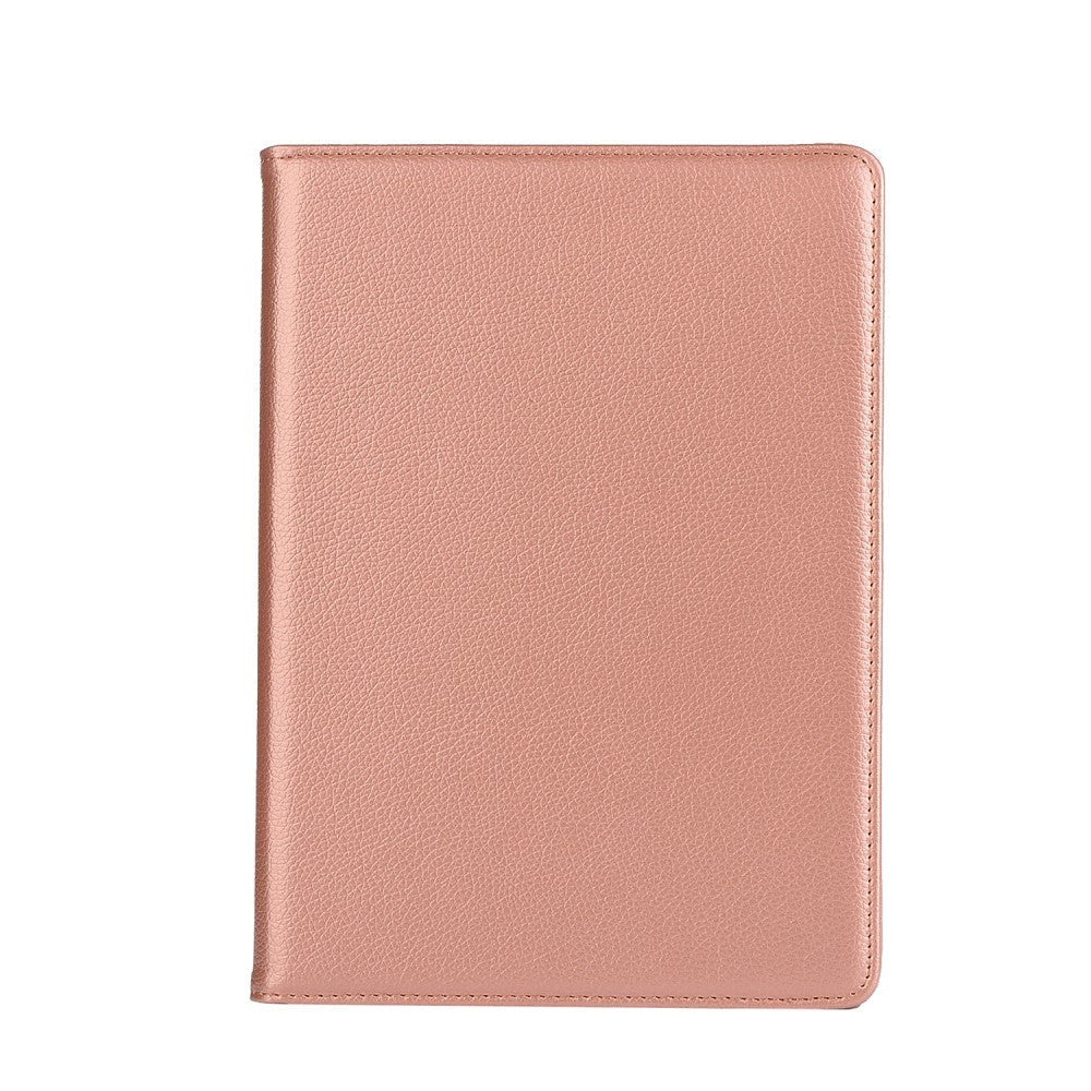 iPad (2018) / iPad (2017) Leather Case w. 360 Degree Stand Rose Gold