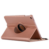 iPad (2018) / iPad (2017) Leather Case w. 360 Degree Stand Rose Gold