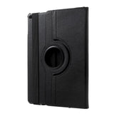 iPad 9.7 (2018-2017) / iPad Air / iPad Air 2 Litchi Leather Case w. 360 Degree Stand - Black