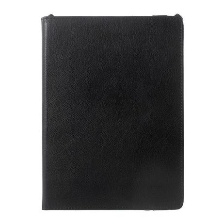 iPad 9.7 (2018-2017) / iPad Air / iPad Air 2 Litchi Leather Case w. 360 Degree Stand - Black