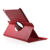 iPad 9.7 (2018-2017) / iPad Air / iPad Air 2 Litchi Leather Case w. 360 Degree Stand - Red