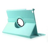 iPad 9.7 (2018-2017) / iPad Air / iPad Air 2 Litchi Leather Case w. 360 Degree Stand - Turquoise