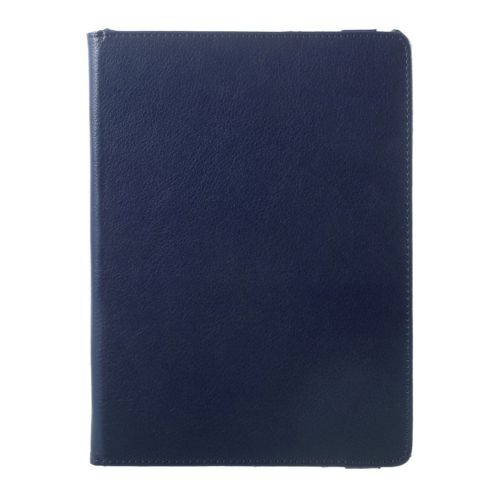 iPad 9.7 (2018-2017) / iPad Air / iPad Air 2 Litchi Leather Case w. 360 Degree Stand - Blue