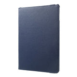 iPad 9.7 (2018-2017) / iPad Air / iPad Air 2 Litchi Leather Case w. 360 Degree Stand - Blue