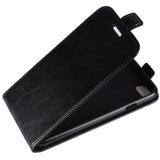 iPhone SE (2022/2020)/8/7 Vertical Flip Leather Case w. Card Holder - Black