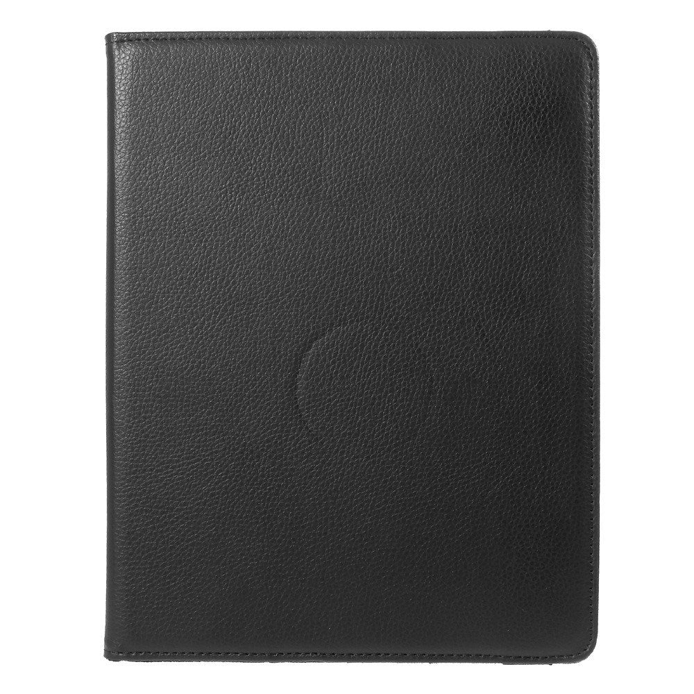 EIDERWOOD iPad 4 / 3 / 2 Faux Leather Flip Case with Elastic Band & Rotatable Function - Black
