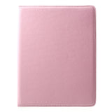 EIDERWOOD iPad 4 / 3 / 2 Faux Leather Flip Case with Elastic Band & Rotatable Function - Pink