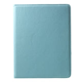 EIDERWOOD iPad 4 / 3 / 2 Faux Leather Flip Case with Elastic Band & Rotatable Function - Light Blue