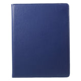 EIDERWOOD iPad 4 / 3 / 2 Faux Leather Flip Case with Elastic Band & Rotatable Function - Blue