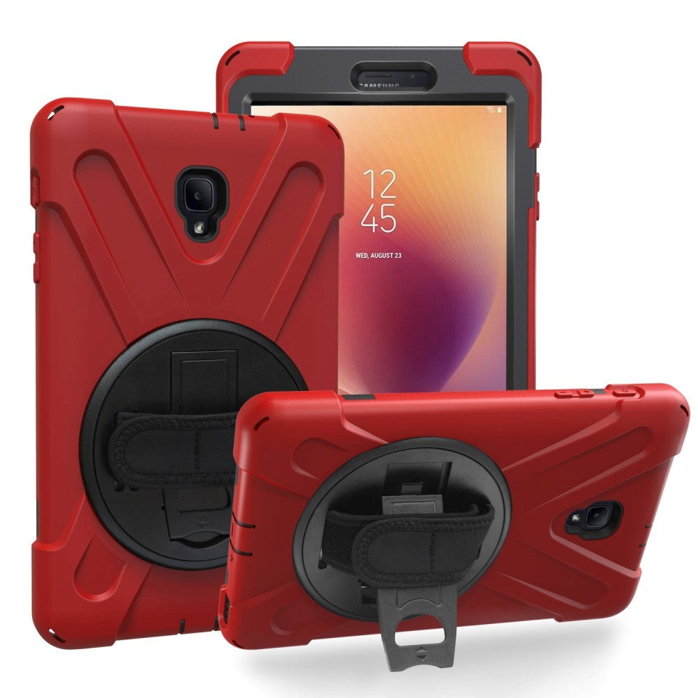 Samsung Galaxy Tab A 8.0 (2017) Durable Tough Case w. Flip Stand - Red