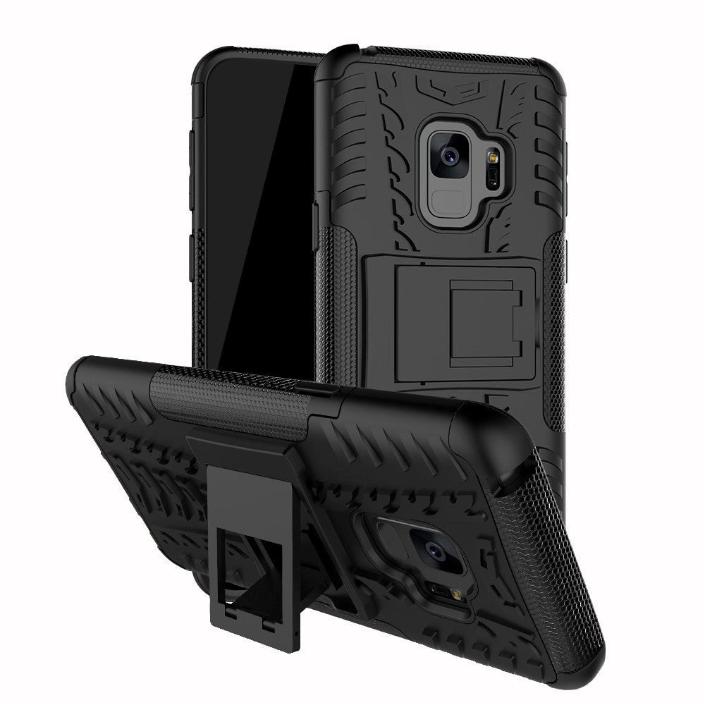 Samsung Galaxy S9 Cool Tyre Tough Case w. Stand Black