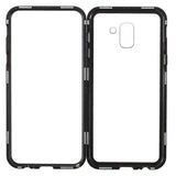 Samsung Galaxy J6 Magnetic Case w. Glass back - Black