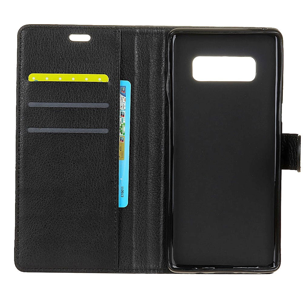 Samsung Galaxy S10e PU Leather Flip Case with Card Holder - Black