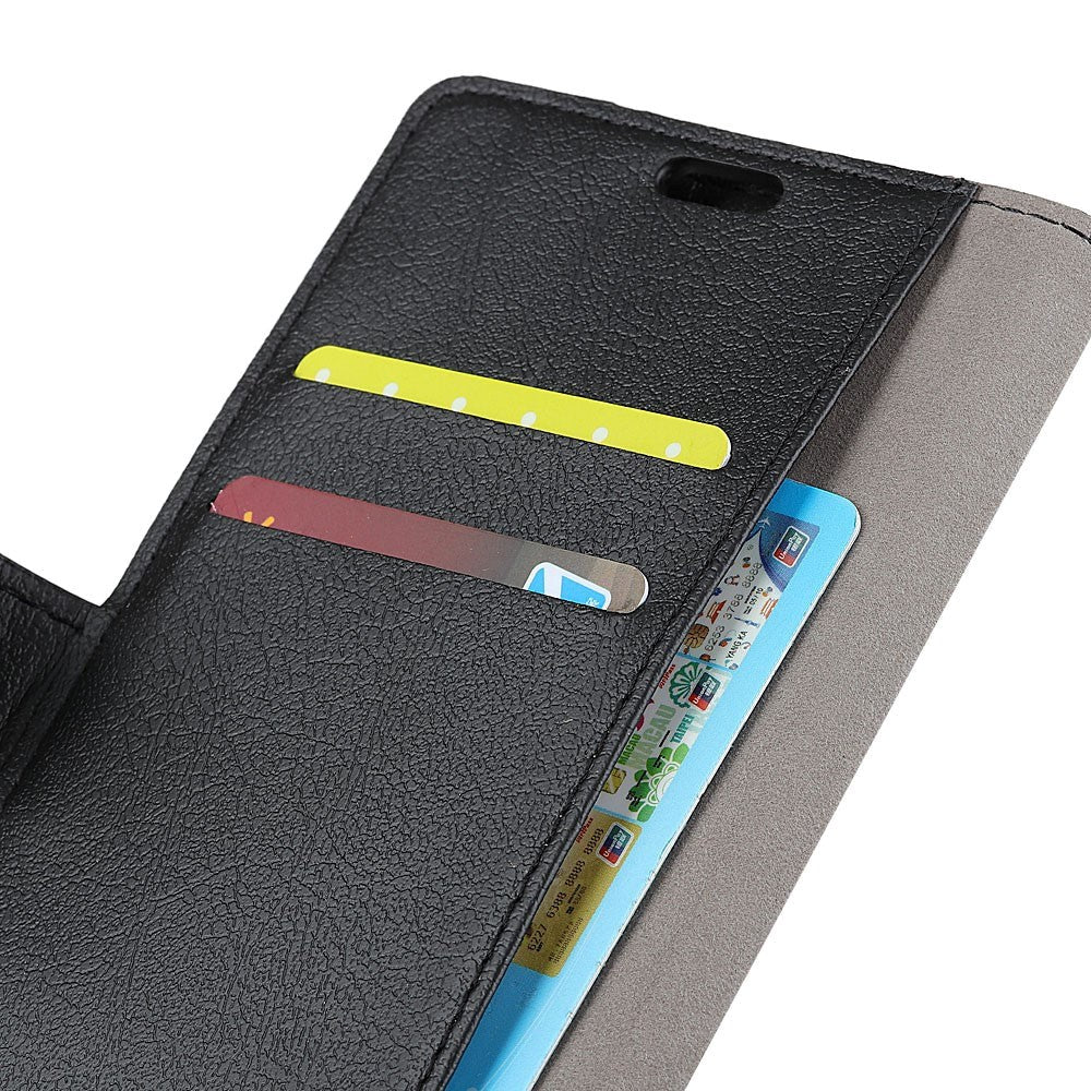 Samsung Galaxy S10 Thin Leather Wallet Case Black