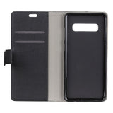 Samsung Galaxy S10 Thin Leather Wallet Case Black