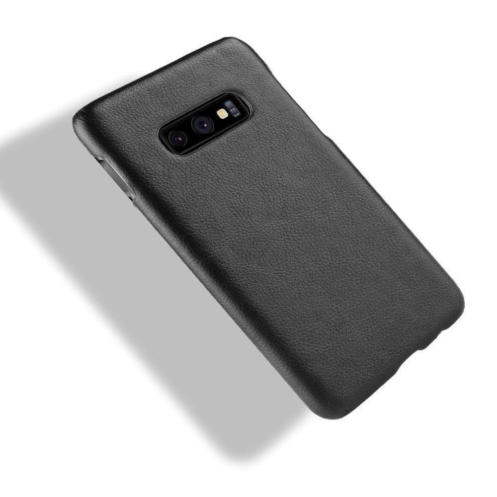 Samsung Galaxy S10e Flexible Plastic Case Litchi Texture - Black