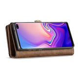 Samsung Galaxy S10+ (Plus) CASEME 2-in-1 Leather Wallet Case - Brown