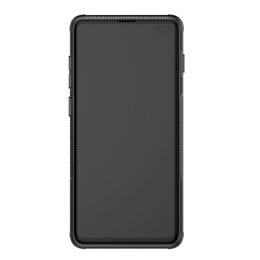 Samsung Galaxy S10 Cool Tyre Tough Case w. Stand - Black