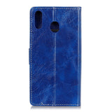 Samsung Galaxy A40 Leather Wallet Case - Blue