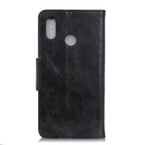 Samsung Galaxy A40 Neutral Leather Wallet Case Black